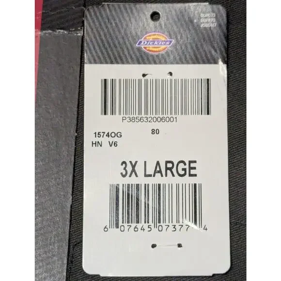 Dickies Short Sleeve Twill Work Shirt Mens 3XL Dark Green Original Fit Pockets - Picture 8 of 8